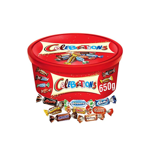 Bombones de Celebración 2.43kg Caja a Granel Bountyy Marss Snickerss Milkyy Way Twixx Malteserss Kitkatt con Información sobre Alergénicos - Product Image 1