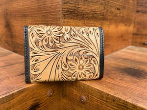 Portefeuille en cuir de vachette vintage à logo personnalisé avec blocage RFID pour hommes - Product Image 4