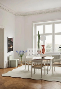 Tapis uni à pétoncles tapis fait main tufté à la main pour salon, couloir, chambre 5x8 6x9 7x10 8x10 - Product Image 5