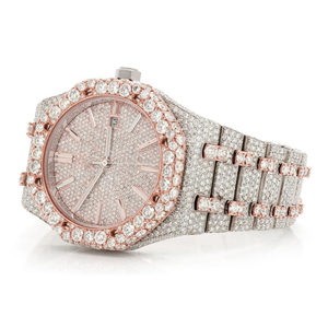 Montre Moissanite de luxe abordable | VVS Iced Out Skeleton | Vente en gros Diamond Tester Pass - Product Image 5