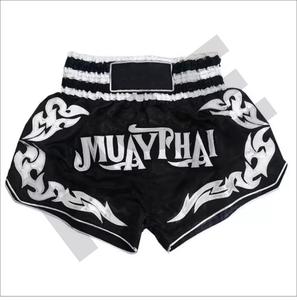 GAF OEM Services Vente en gros d'usine Short Muay Thai personnalisé de la meilleure qualité 100% Polyester Short de boxe pour hommes Logo Short de boxe - Product Image 4