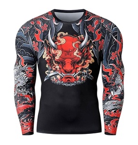 Custom Design <b>Base</b> <b>Layer</b> Compression Shirts <b>Long</b> <b>Sleeve</b> Custom Made High Quality Rashguard for Gym Sports and Casual - Product Image 1
