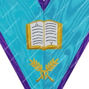 COLLIER D'OFFICIER MASONIQUE REGALIA DE L'ORATEUR DU RITE DE MISRAIM - Product Image 2