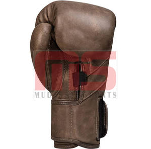 Gants de boxe en cuir de vachette de qualité supérieure Logo personnalisé OEM Gants d'entraînement à usage intensif Vente en gros en usine professionnelle - Product Image 5