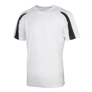 เสื้อยืดผู้ชายสีขาวเสื้อยืดไหล่ปล่อยแบบวินเทจสีขาวล้วนเสื้อคอปกแบบ100% ผ้าคอตตอน - Product Image 1