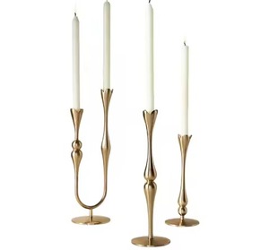 Artistic Metal <b>Candle</b> Holder Luxury Handmade Tabletop Decor Piece for Bedroom Living Room Office Celebration - Product Image 6