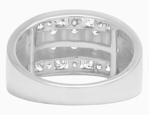 Anillo de compromiso de banda de boda de diamante de moissanita de plata esterlina S925 de calidad superior - Product Image 5