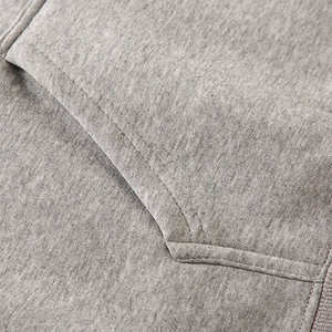 Mens <b>Light</b> <b>Grey</b> Pullover Hoodie Plain Hooded Sweatshirt Casual Winter Wear Soft Fleece Street Style Hoodie - Product Image 5