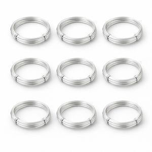 Chakralume 925 <b>Silver</b> Plated 1mm Jewelry Making Craft <b>Wire</b> Strong DIY Supplies Wholesale OEM Supplier Length 1 Ft. 30cm Roll - Product Image 4