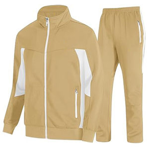 Nuevo Conjunto Deportivo de 2 Piezas para Hombre, Sin Capucha, Casual, Sólido, Cortavientos, con Cremallera Completa, de Secado Rápido, para Servicio OEM Personalizable - Product Image 6