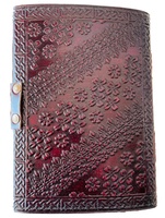 Dragon de feu en relief à la main 100% Journal en cuir véritable organisateur personnel A5 cahier Deckle Art papier livre d'ombres journal
