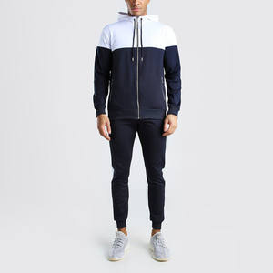 Fabricante personalizado nueva llegada chándal de fútbol hombres chándales Logo Tech Fleece Zip Plain Jogging hombres chándal hombres sudaderas con capucha - Product Image 1