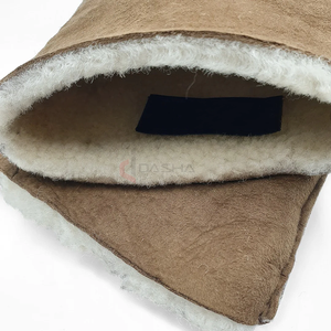 Gants de travail longs en cuir de vachette fendus avec logo personnalisé Gants de travail d'hiver thermiques de sécurité à usage quotidien Fabricant - Product Image 2