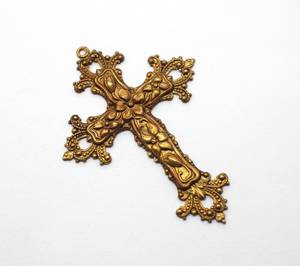 ไม้กางเขนทองเหลืองหรูหราสำหรับวางบนโต๊ะแท่นพิธีหลวงของตกแต่งงานแต่งงานของขวัญคริสเตียนทองแบบหล่อสำหรับบ้าน - Product Image 4