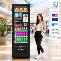 Distributeur automatique de snacks RUNYANG personnalisé pour l'extérieur, distributeurs automatiques de boissons à vendre en Europe