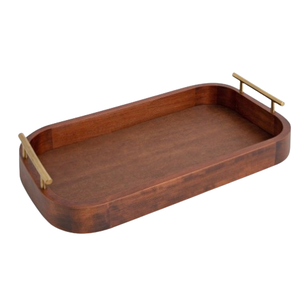 Plateau de service en bois de bonne qualité, nouvelle arrivée, plateau de service en bois d'acacia pour hôtel, restaurant, plateau à dessert - Product Image 2