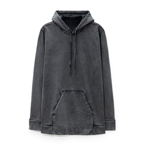 Sweat à capuche sans cordes de haute qualité pull-over en polaire épaisse oversize sweat-shirt à capuche personnalisé de 350 g/m² grande taille pour hommes - Product Image 1