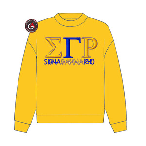 Sigma Gamma Rho Sorority Broderie Femmes Sweat Ras Du Cou | SGRho Sorority Brodé Dames Style Personnalisé Crewneck - Product Image 3