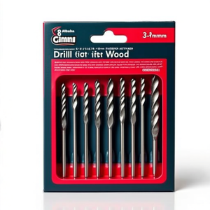 8-Piece Wood Drill Bit Set 3-10mm CV Hardened Steel Bits - Product Image 2