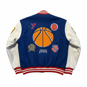 Chaqueta universitaria de mezcla de lana personalizada, chaqueta con letras bordadas para escuela y espíritu de equipo - Product Image 3