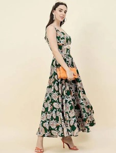 Vestido de algodón indio hecho a mano para el verano, elegante hasta la rodilla para mujer, cómodo regalo de novia personalizado, suministro ODM - Product Image 2