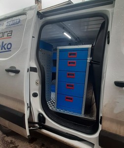 OEM Service Vehicle Interior Metal Cabinets with Shelves Equipment Storage Solution for All Vehicles Cargo Van Shelving - Product Image 3