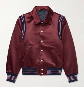 2025 veste universitaire en Satin personnalisé de haute qualité grande taille lycée Letterman brodé Baseball Varsity en gros - Product Image 1