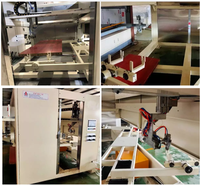Machine de peinture par pulvérisation entièrement automatique à 5 axes pour portes d'armoires panneaux de bois emballage de film de meubles inclus