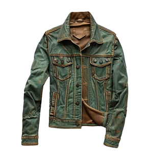 Chaqueta de Hombre de Cuero PU, Estilo Vintage Urbano, Corte Ajustado, Cuello Alto, Transpirable, Impermeable, con Logotipo Frontal, Fabricante OEM ODM - Product Image 6