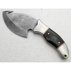 มีดเชฟทำมือขนาด 9 นิ้ว เหล็กดามัสกัส พร้อมปลอกหนังสุดพิเศษ ด้ามจับสวยงาม ปรับแต่งได้ - Product Image 3