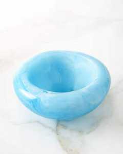 Plateau de service à salade en résine artisanale intemporelle, peint à la main, fait à la main pour la décoration de table à la maison et au restaurant - Product Image 3