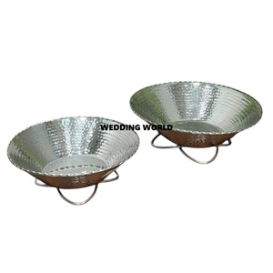 Forme ronde Nouveau design Bol à chocolat fini argent Ustensiles de cuisine Fantaisie Qualité supérieure Ustensiles de cuisine de table Bol à chocolat - Product Image 2
