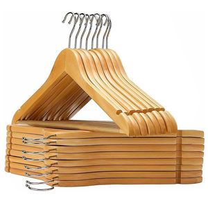 BOOST USERS COAT HOT SELLING WHOLESALE WOODEN HANGERS for Displaying Clothes Bags in Kitchen Wardrobe or Bathroom - Product Image 4