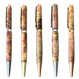 Stylo à bille torsadé en bois stabilisé luxe fait à la main 0.7 Mm améthyste Collection stylos de signe haut de gamme cadeau promotionnel de haute qualité - Product Image 1