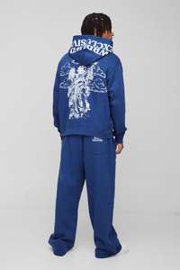 Pantalones y chaqueta Jogger de ajuste relajado para Otoño Invierno, conjunto de ropa de descanso de lana cálida y cómoda para uso diario - Product Image 2