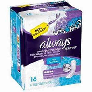Coussinets d'incontinence pour adultes à motif solide toujours discret pour les femmes Absorption lourde Longue longueur post-partum 156 CT ODM tous les jours - Product Image 3