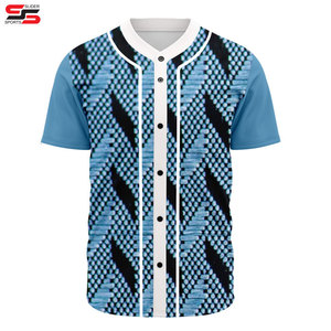 เสื้อกีฬาเบสบอลและซอฟต์บอลสีขาวสำหรับผู้ชายเสื้อกีฬาโพลีเอสเตอร์แบบซับลิเมชันระบายอากาศได้ดี - Product Image 4