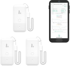 Sensor de Temperatura y Humedad WiFi y Zigbee SIXWGH, Monitor Inteligente para el Hogar, Control Remoto por Aplicación, Alerta por Voz, Compatible con <span class=keywords><strong>Alexa</strong></span>, Google Home y Tuya - Product Image 1