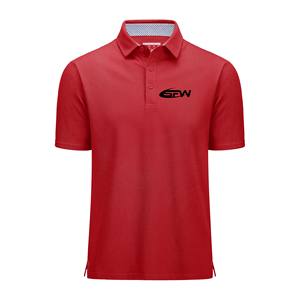 เสื้อเชิ้ตผู้ชายลำลอง ผ้าสแปนเด็กซ์/โพลีเอสเตอร์ กันยับ พิมพ์ลายด้านหน้าตามสั่ง ผลิตโดยโรงงาน ODM ผ้าถัก แห้งเร็ว แขนสั้น - Product Image 1