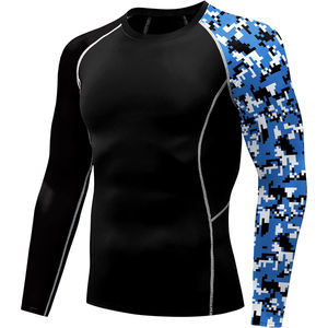 Vente en gros de vêtements de protection solaire chemise de compression Rash Guard sublimé à manches longues personnalisé Rash Guard pour hommes - Product Image 5