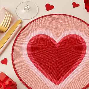 Beaded <b>Placemat</b> Handmade <b>Round</b> Charger for Luxury Dining & Holiday Decor Unique Piece Handmade Beaded, <b>Placemat</b>, Housewarming - Product Image 3