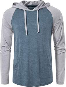 <b>Men</b> Winter Casual Hooded <b>Hoodies</b> Solid Color 100% Cotton Fleece <b>Lined</b> Knitted Regular Fit Quick Dry & Breathable High Quality - Product Image 3