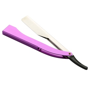 High Quality <b>Single</b>-<b>Blade</b> Straight <b>Razor</b> Wooden Handle Top Selling Replaceable Stainless Steel Barber <b>Razor</b> Face Body <b>Razor</b> - Product Image 3