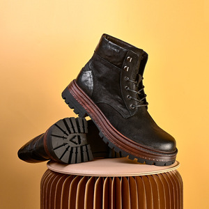 Chaussures Oxford en cuir de vachette pleine fleur avec talon amorti et design antidérapant, chaussures habillées pour hommes, chaussures en cuir - Product Image 3