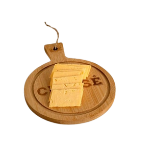 Plateau de service en bois de mangue blanchi à la chaux de 18 pouces Vaisselle en forme de rond du fabricant en vrac Dîner en métal - Product Image 2