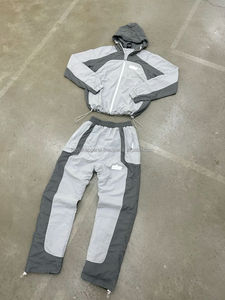 Conjunto Deportivo Casual para Hombre, Diseño 2026, Resistente al Viento, Secado Rápido, Chaqueta Cortavientos, Pantalón Deportivo, Estampado con Efecto Ácido - Product Image 4