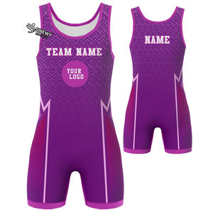 Singlet de Lucha Libre para Hombre, Elástico en la Parte Delantera, Transpirable, Duradero, de Secado Rápido, Colores y Logotipo Personalizables - Product Image 3