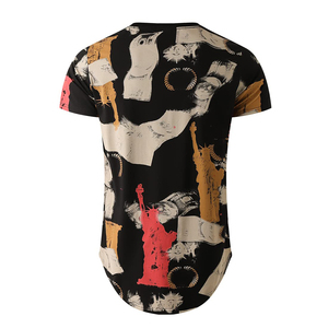 T-shirt Homme à Manches Courtes Coupe Classique en Polyester/Coton, Séchage Rapide, Écologique, Lavage Acide, Imprimé Personnalisé, Vente en Gros Été 2026 - Product Image 1