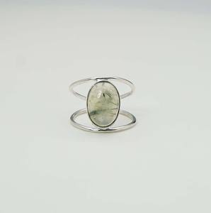 แหวนคู่อัญมณีสีเงินสเตอร์ลิงสำหรับเดือนออกุสต์925พร้อมฐานหนามเตย - Product Image 1