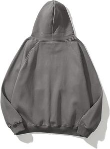 Sudadera con capucha de lujo de gran tamaño Unisex de 350gsm, ropa informal estilo Hip Hop de peso pesado impresa en 3D con logotipo personalizado bordado para hombre de otoño - Product Image 3